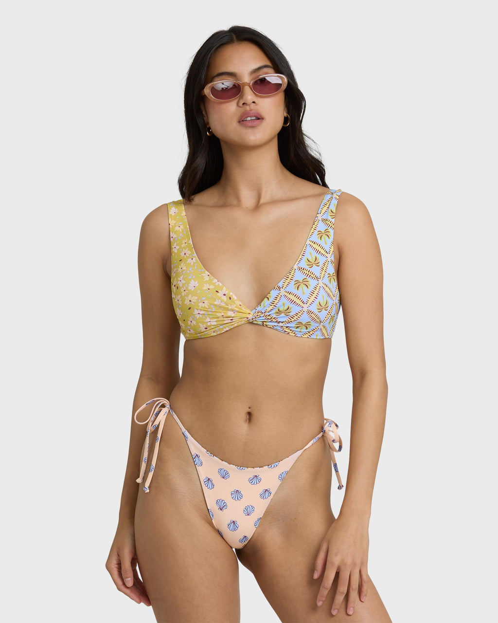 Soul Stoke Twist Tank Swim Tank Bikini Top - Twilight Blue