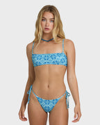 Le Surf Reversible Mila Bralette Bikini Top - Orange Multi