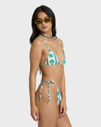 Salty Waves Reversible Tie-side Dippi Skimpy Bikini Bottom - Salt Crystal
