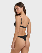 Sol Searcher Maya Bikini Bottom - Black Pebble