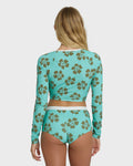 Last Summer Boyshort Surf Short Bikini Bottom - Ocean Spray