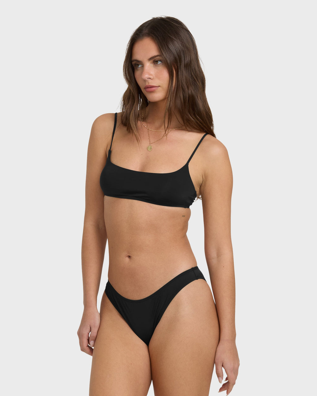 Sol Searcher Hike Medium Bikini Bottoms - Black Pebble