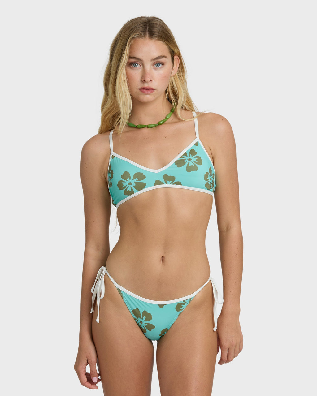 Last Summer Tie-side Tropic Medium Bikini Bottom - Ocean Spray