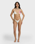 Sunny Shore Tie-side Dippi Skimpy Bikini Bottom - Salt Crystal