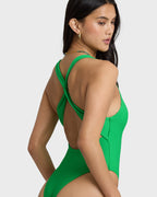 Tanlines Halter One-piece Swimsuit - Summer Green