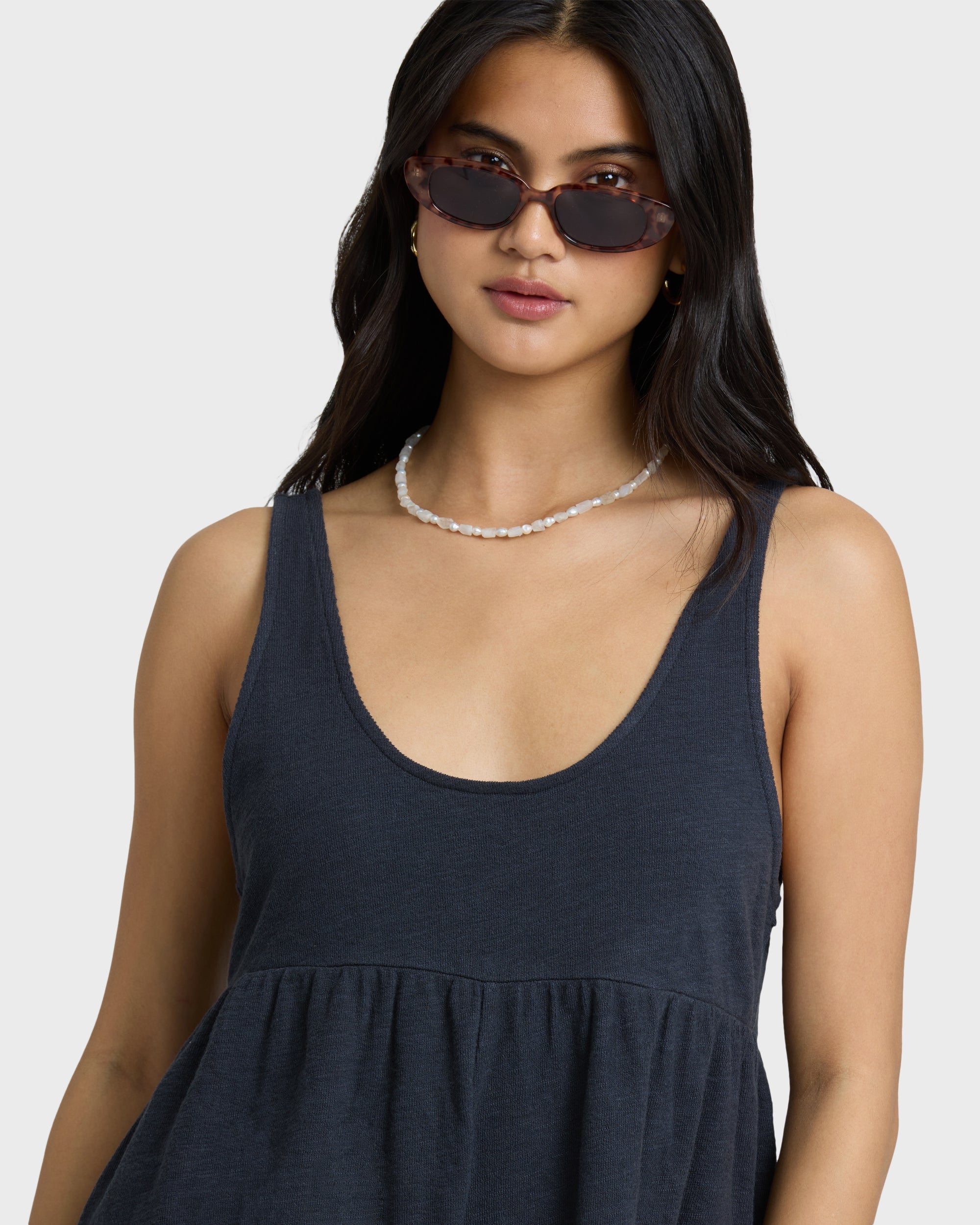 Easy Does It Romper - Black Sands