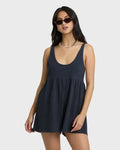 Easy Does It Romper - Black Sands