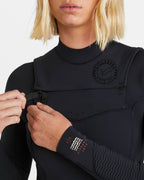 4/3mm Salty Dayz Natural Upcycler GBS Chest Zip Wetsuit - Black