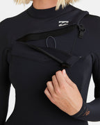 4/3mm Furnace Natural GBS Chest Zip Fullsuit - Black Tiki