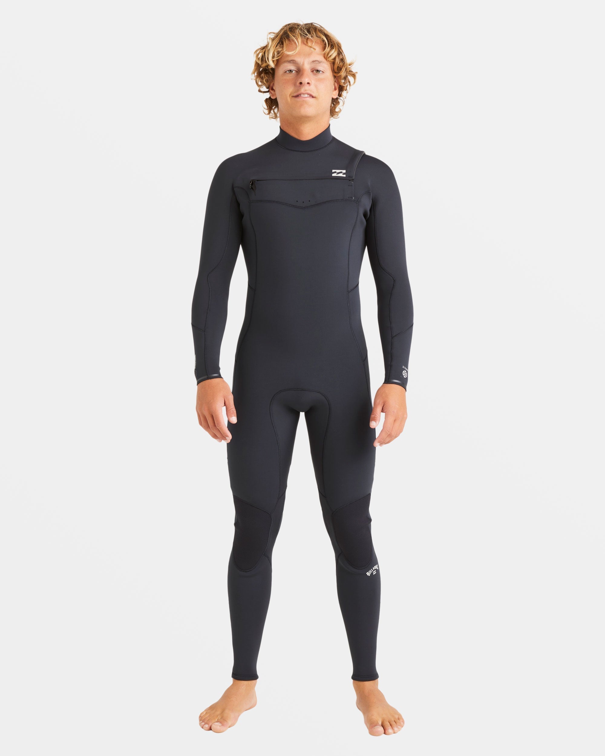 4/3mm Absolute Natural Upcycler GBS Chest Zip Wetsuit - Black