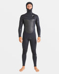 5/4mm Absolute Natural+ Upcycler Welded Chest Zip Hooded Wetsuit - Black