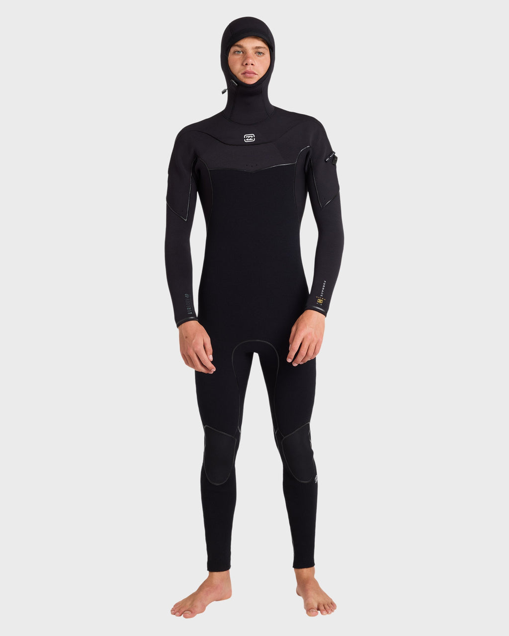 4/3mm Furnace Ultra Gullwing Hooded Full Wetsuit - Black