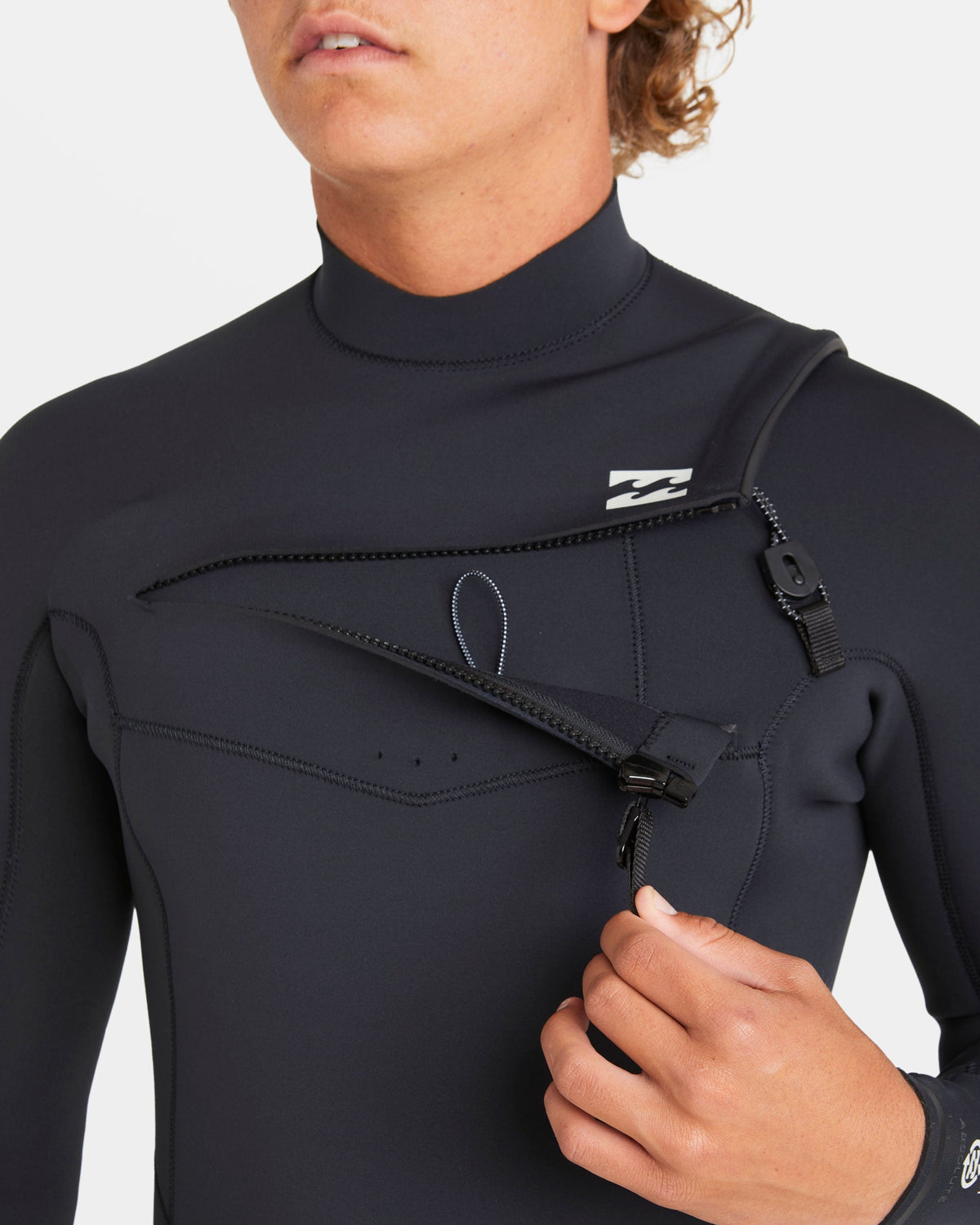 2/2mm Absolute Natural Upcycler GBS Chest Zip Long Sleeve Springsuit - Black
