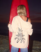 Laura Twill Shacket - Antique White