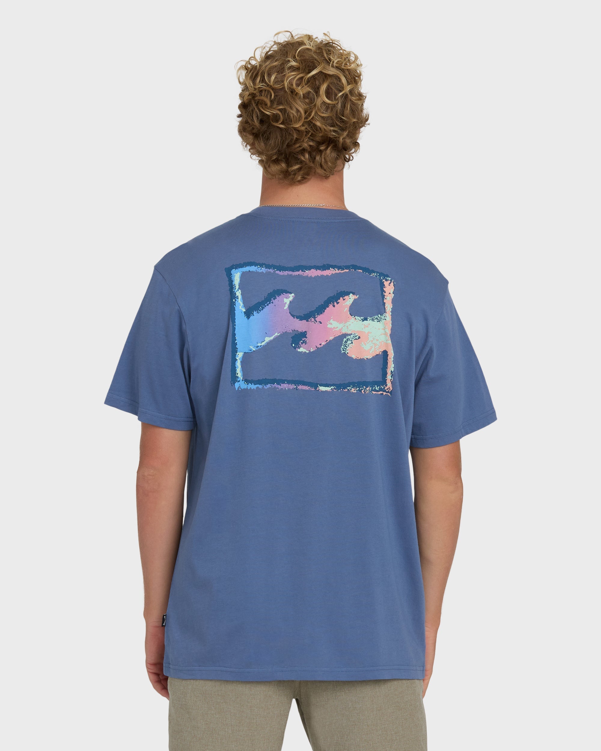 Crayon Wave Premium Short Sleeve T-Shirt - Blue Horizon