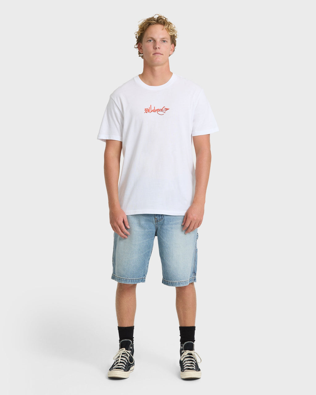 Occys Point Premium Short Sleeve Cotton T-Shirt - White