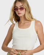 Rerun Tank Top - White Cap