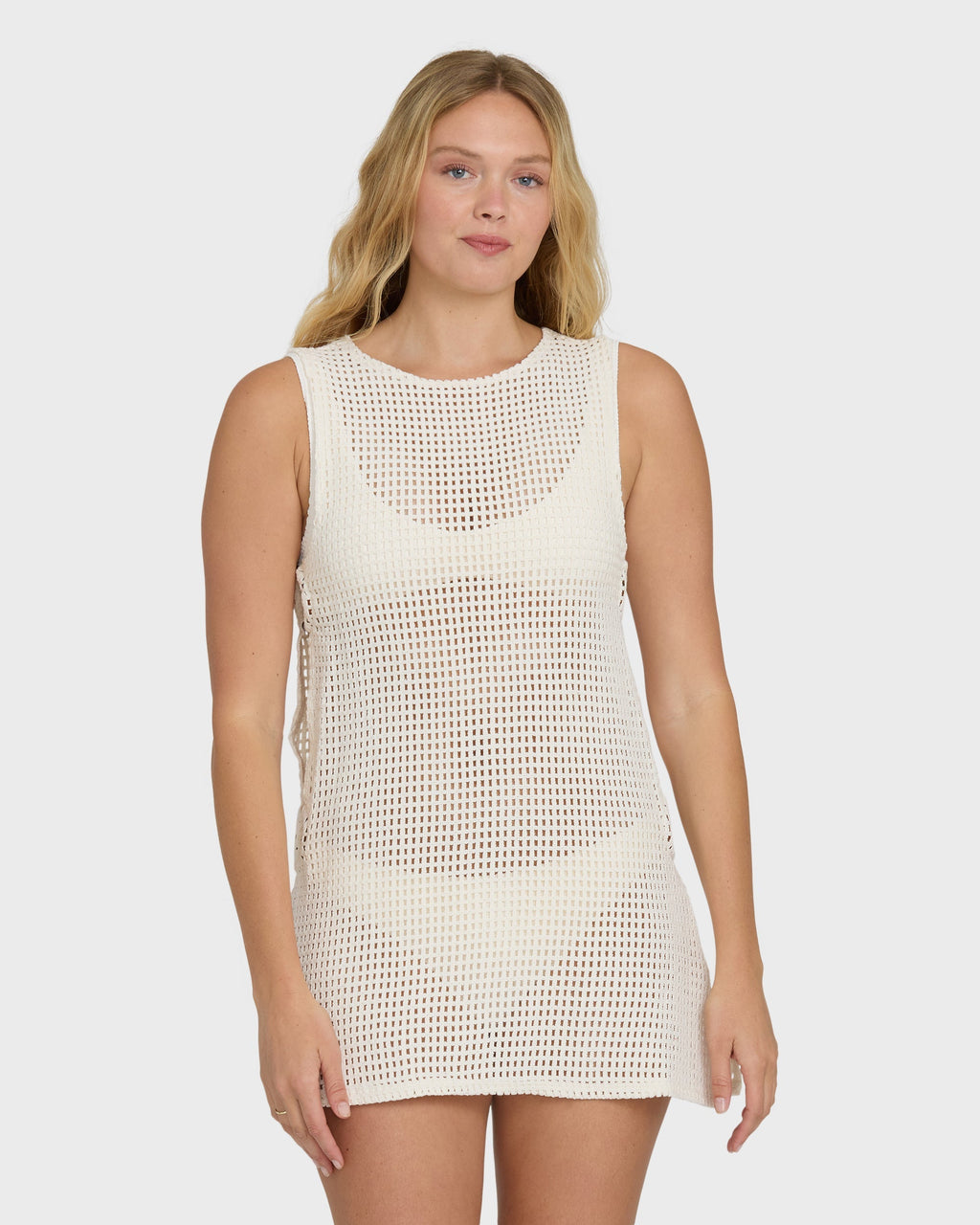 Rising Tides Cover-Up Dress - White Cap