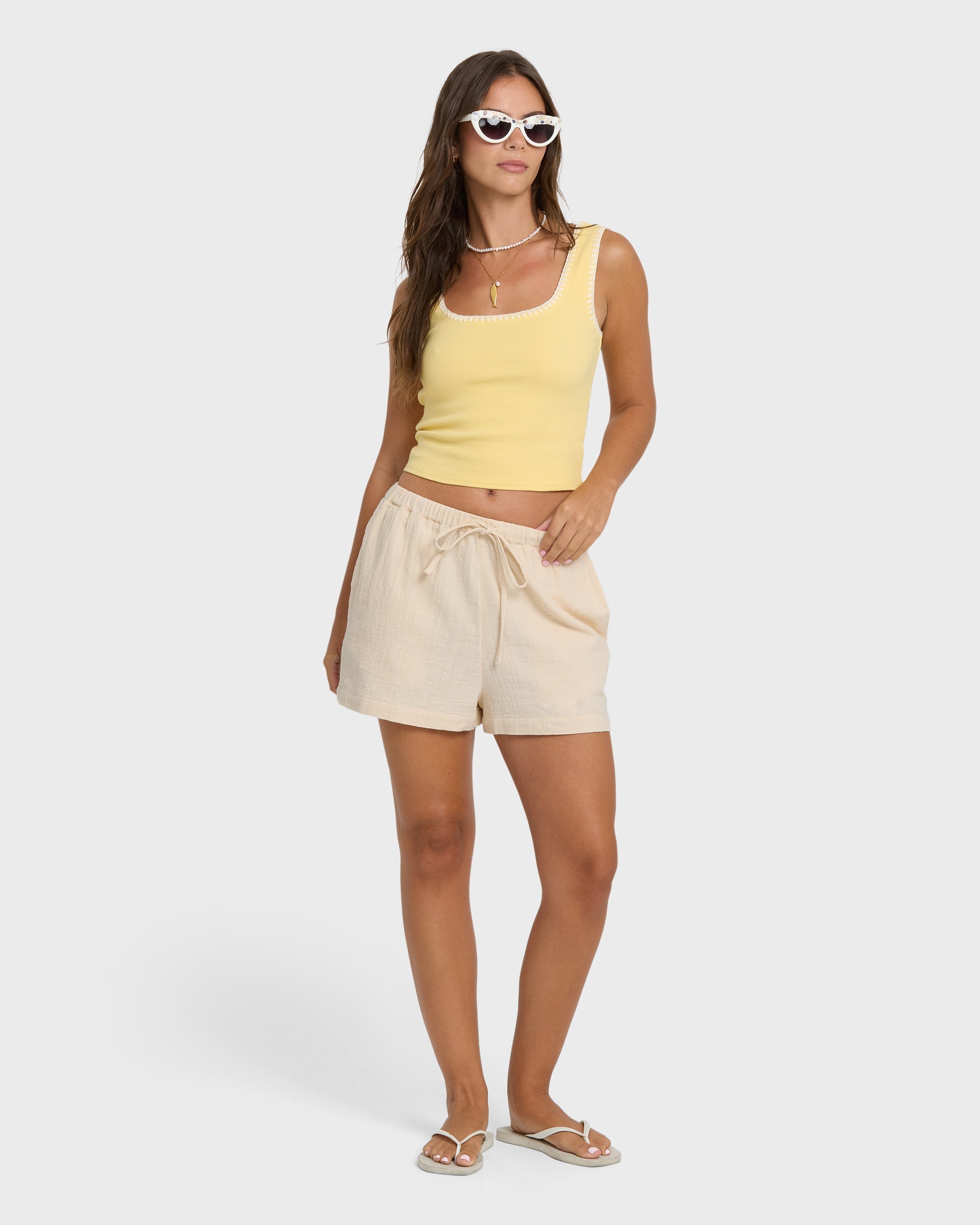 Wanderer Woven Shorts - Dove