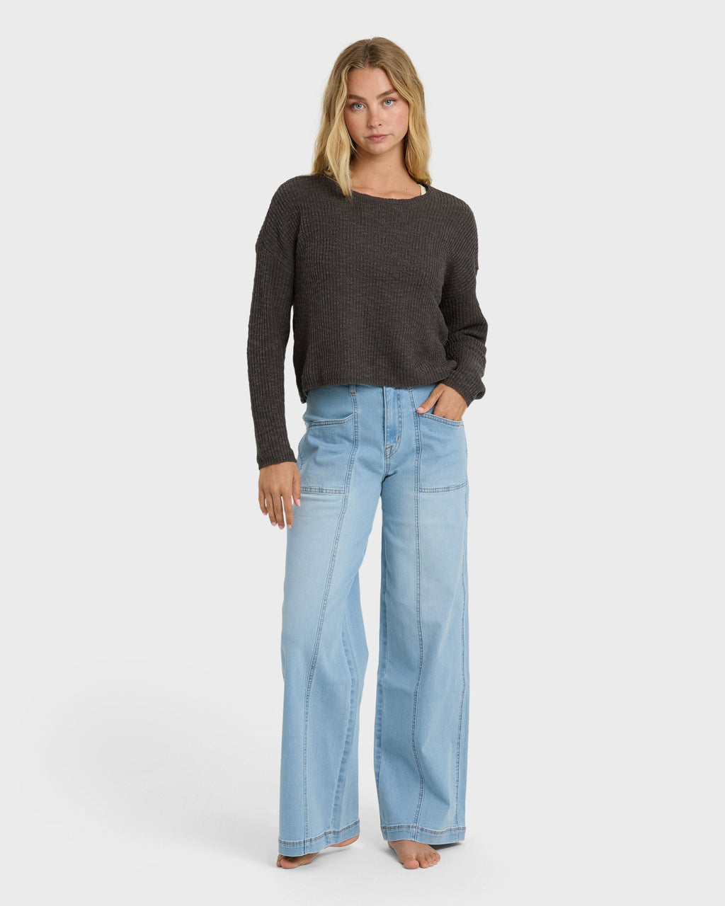 Daze Time Sweater - Black Sands