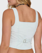 June Saltwashed Tank Top - Clearwater