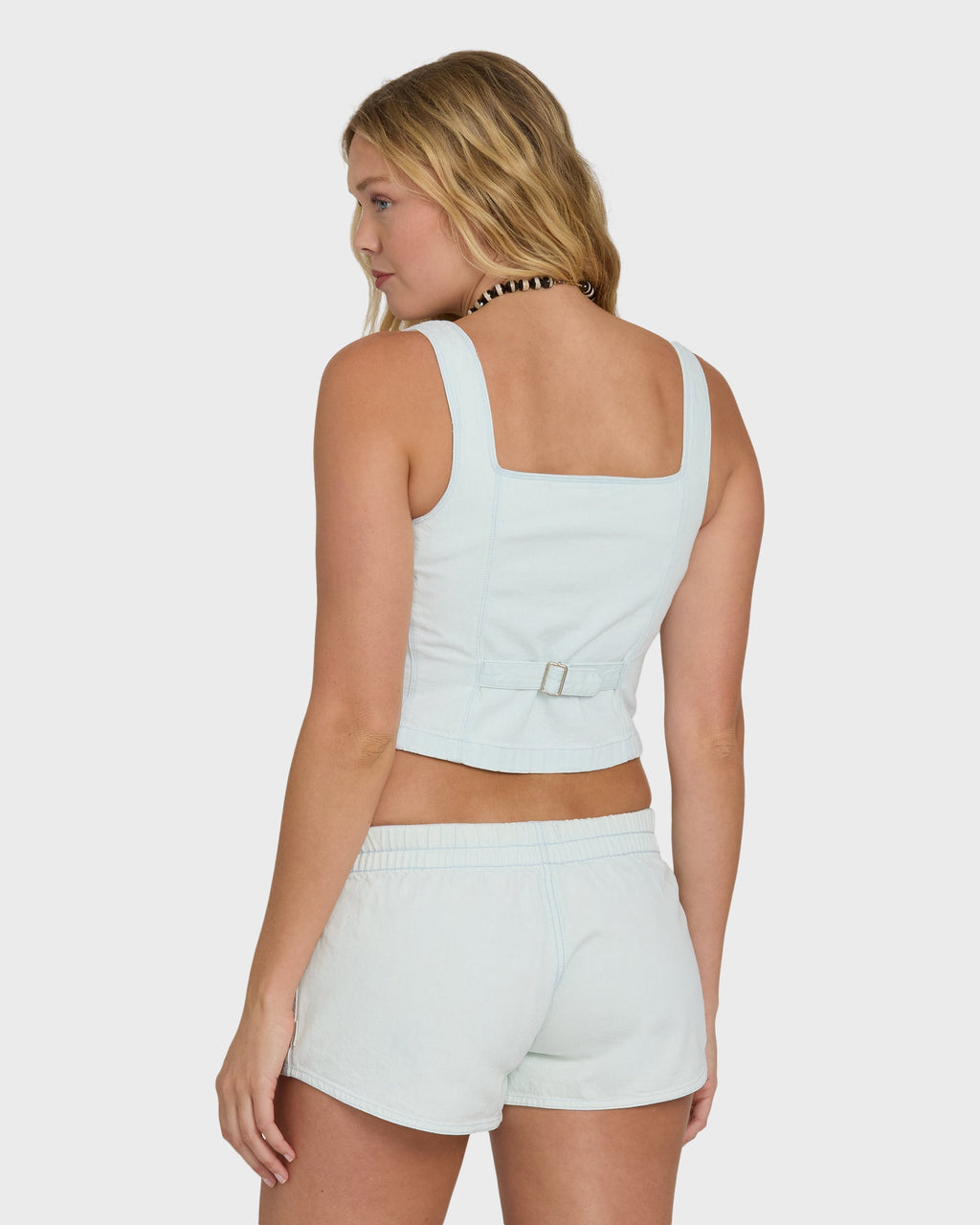 June Saltwashed Tank Top - Clearwater