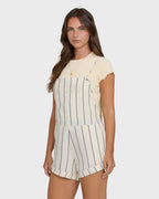 Wild Pursuit Overall Romper - White Cap