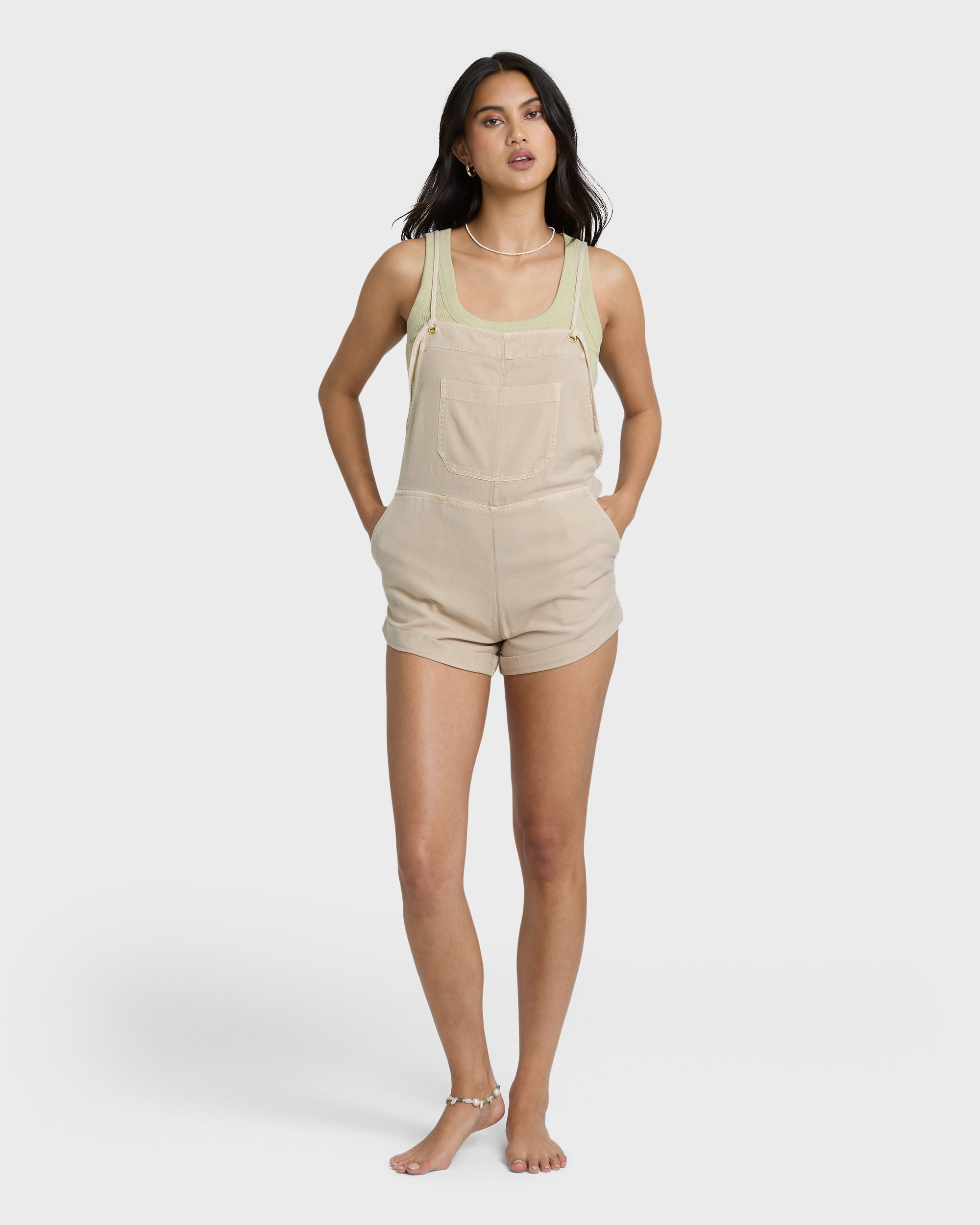 Wild Pursuit Yarn-Dyed Overalls - Oatmeal