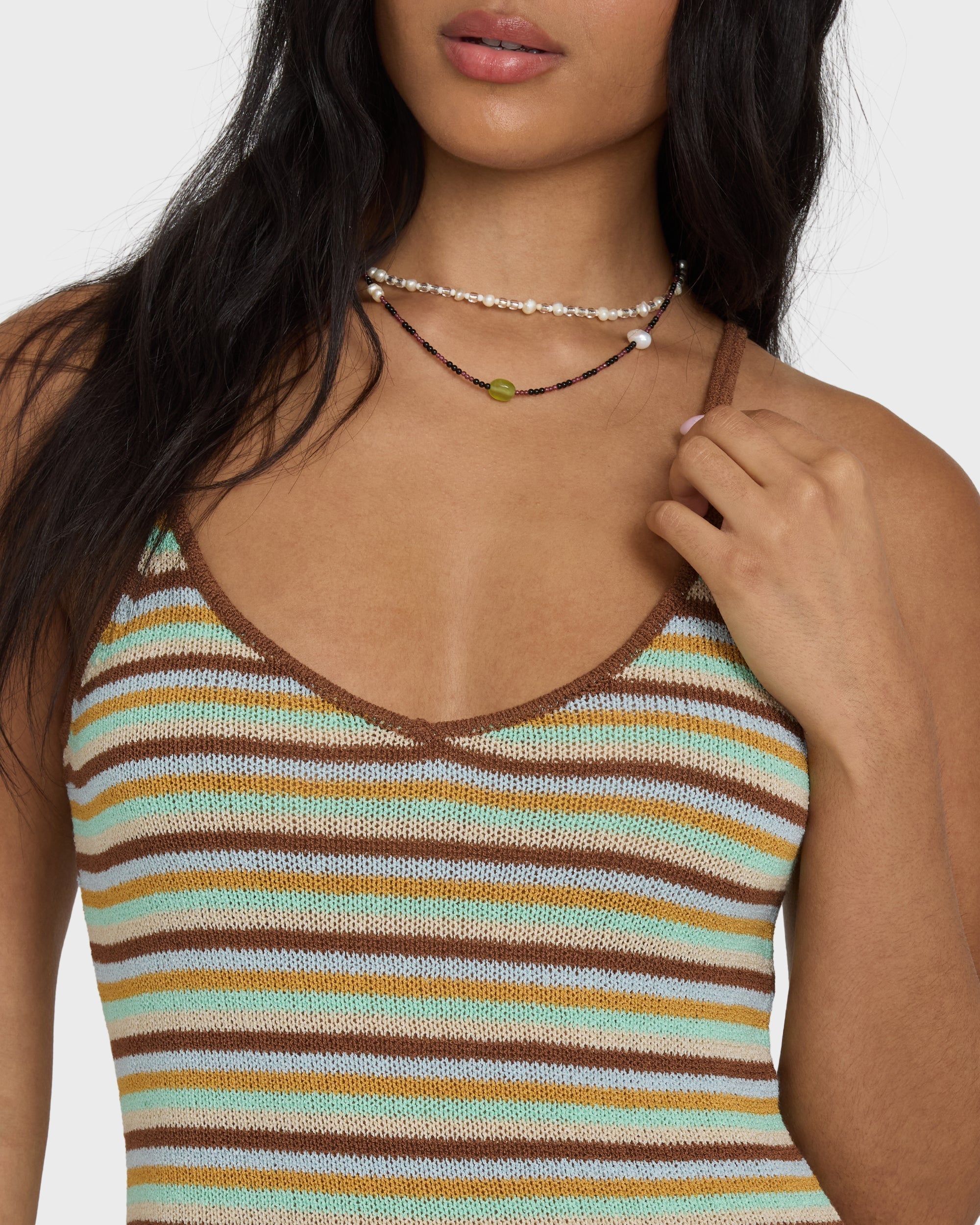 Summer Sun Mini Dress - Brown Stone