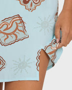 Tidal Crush Mini Dress - Clearwater