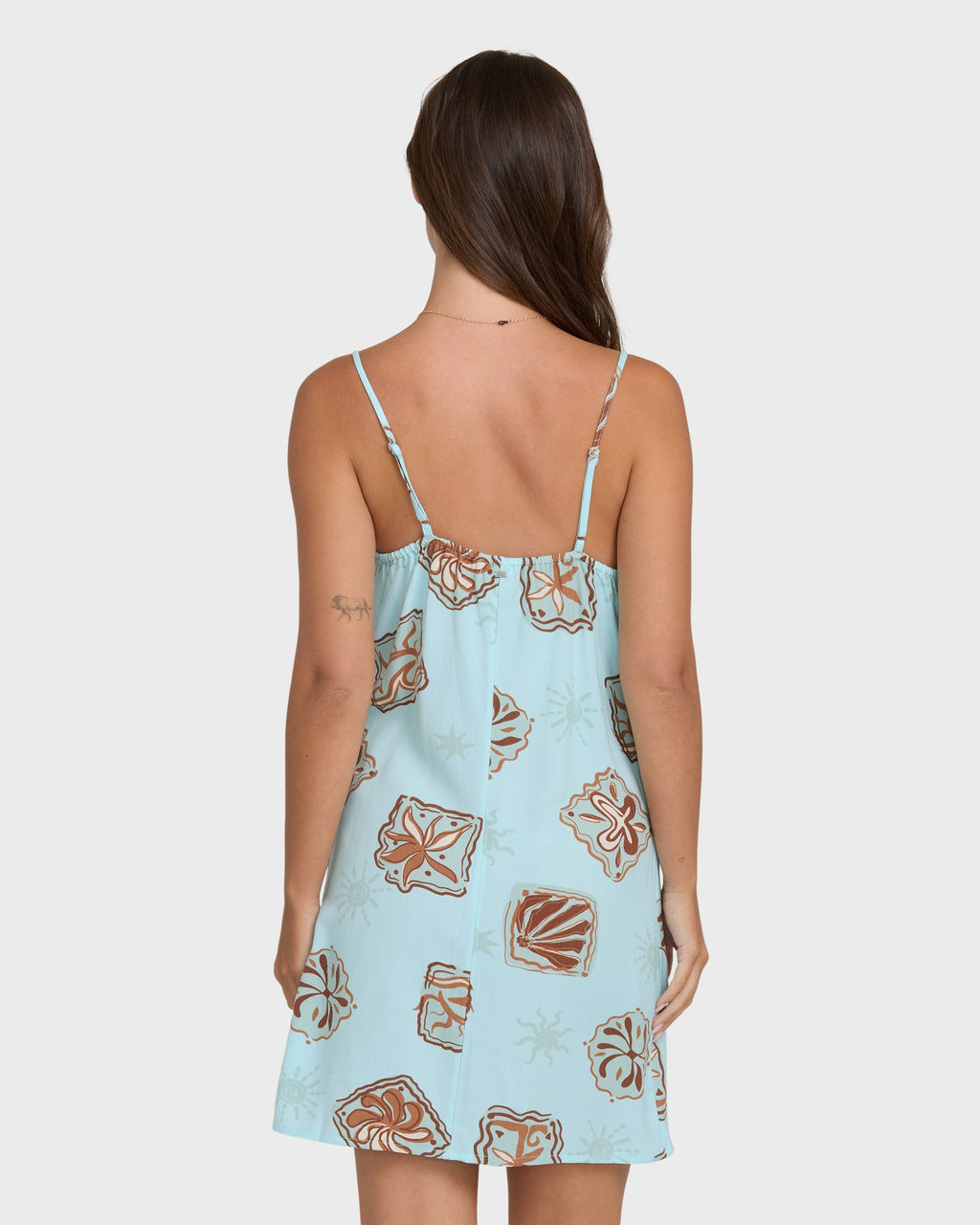 Tidal Crush Mini Dress - Clearwater