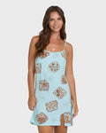 Tidal Crush Mini Dress - Clearwater