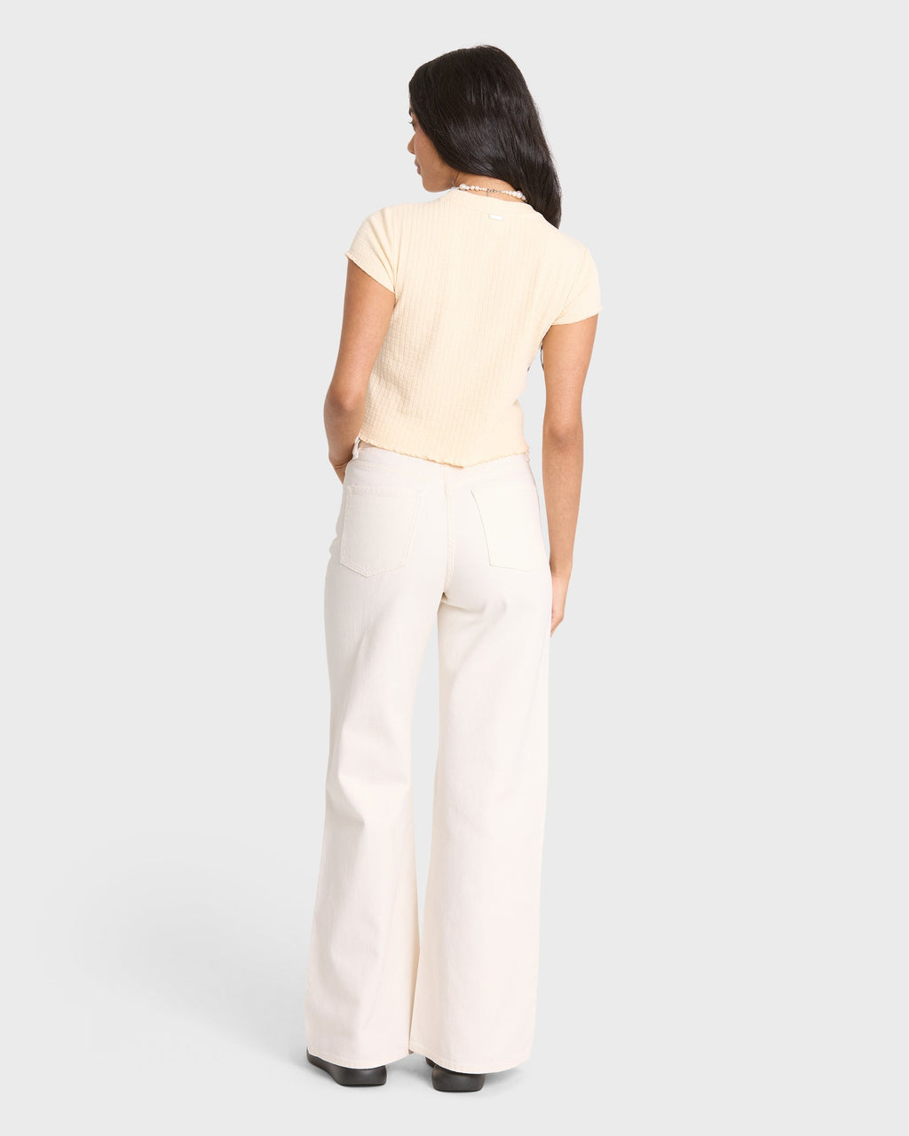 Free Fall Flare 5-Pocket Pants - Sea Salt