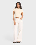 Free Fall Flare 5-Pocket Pants - Sea Salt