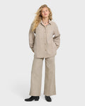 Rival Wide Leg Pants - Cobblestone