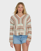 Baja Beach Hooded Sweater - Sugar Almond