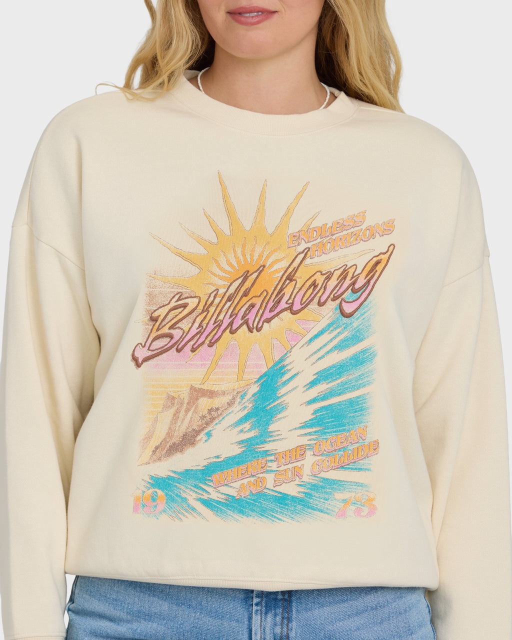 Echo Crewneck Sweatshirt - White Cap