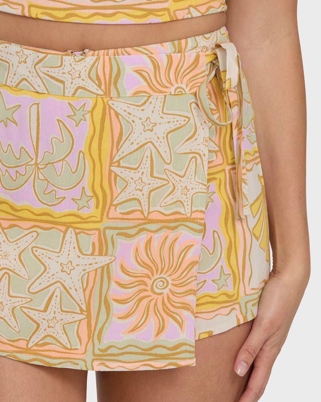 Your Crush Printed Mini Skort - Sweet Lilac