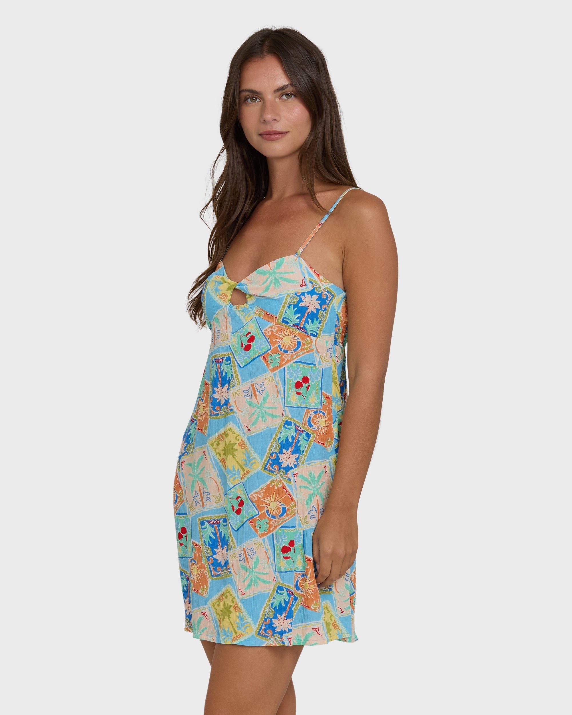 Last Sunset Mini Dress - Dream Blue