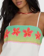 Sun Rays Mini Dress - Salt Crystal