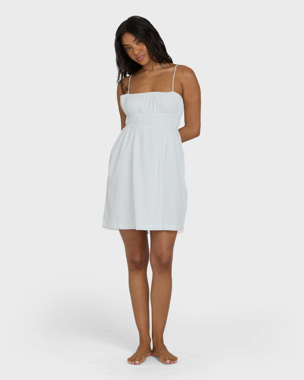 Feel The Breeze Mini Dress - Clearwater