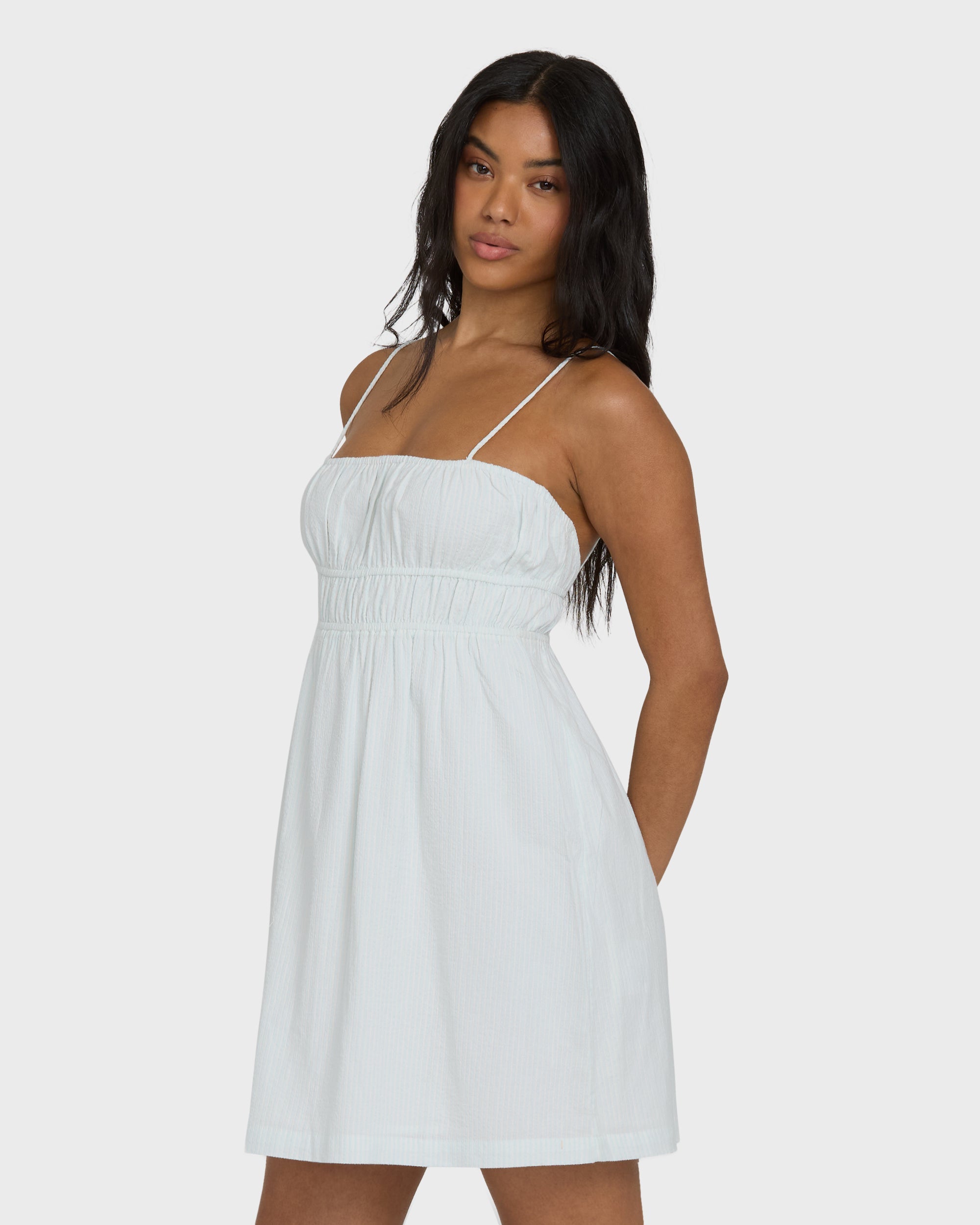 Feel The Breeze Mini Dress - Clearwater