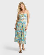 Palm Grove Midi Dress - Dream Blue