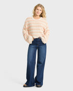 Bright Sol Crewneck Sweater - Light Peach