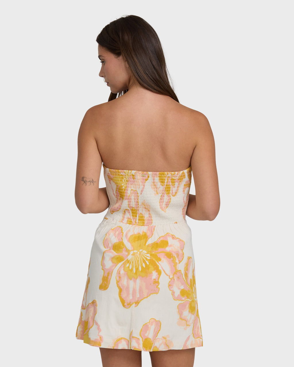 Floral Trippin Mini Dress - Salt Crystal