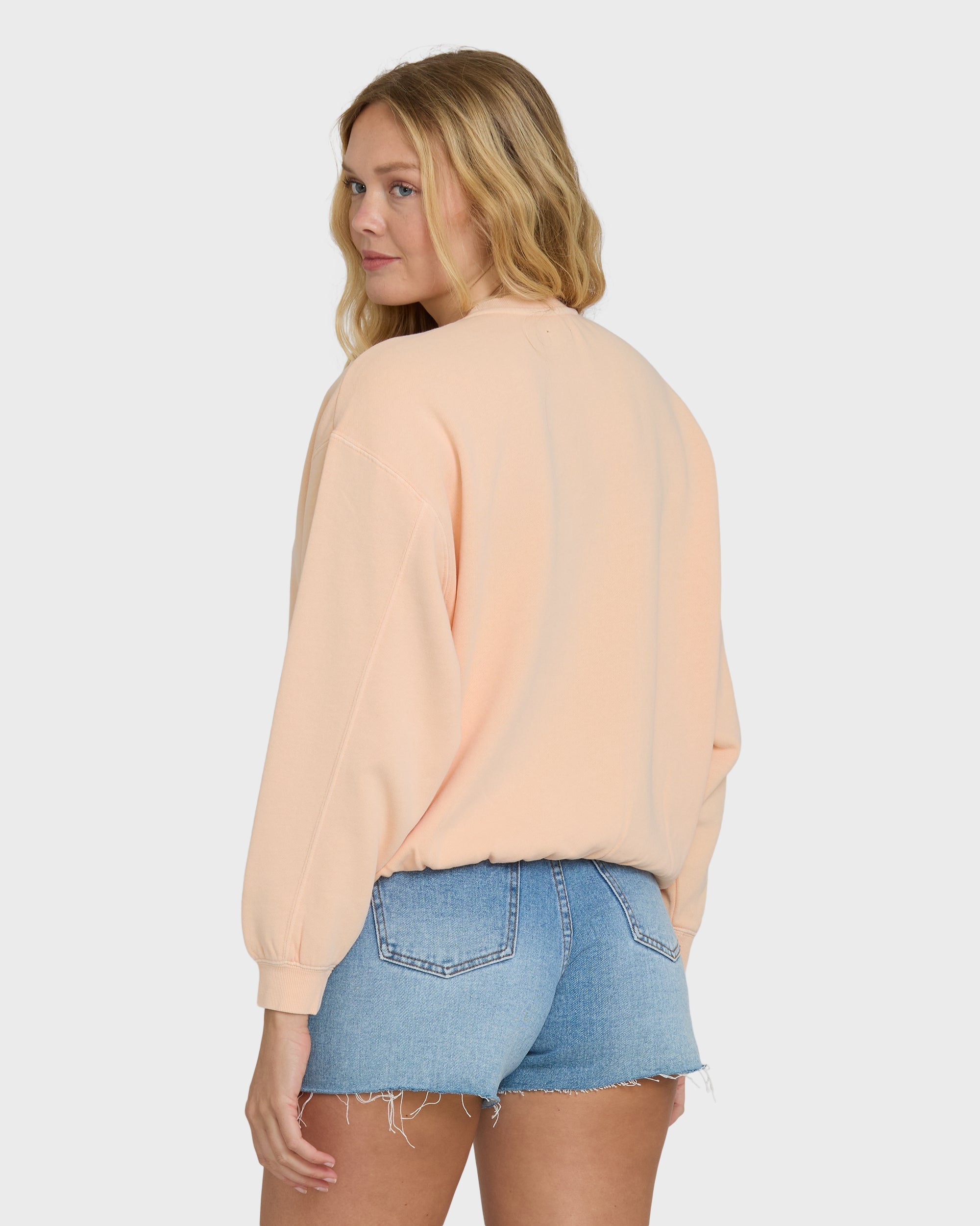Treasure Cay Crewneck Sweatshirt - Light Peach