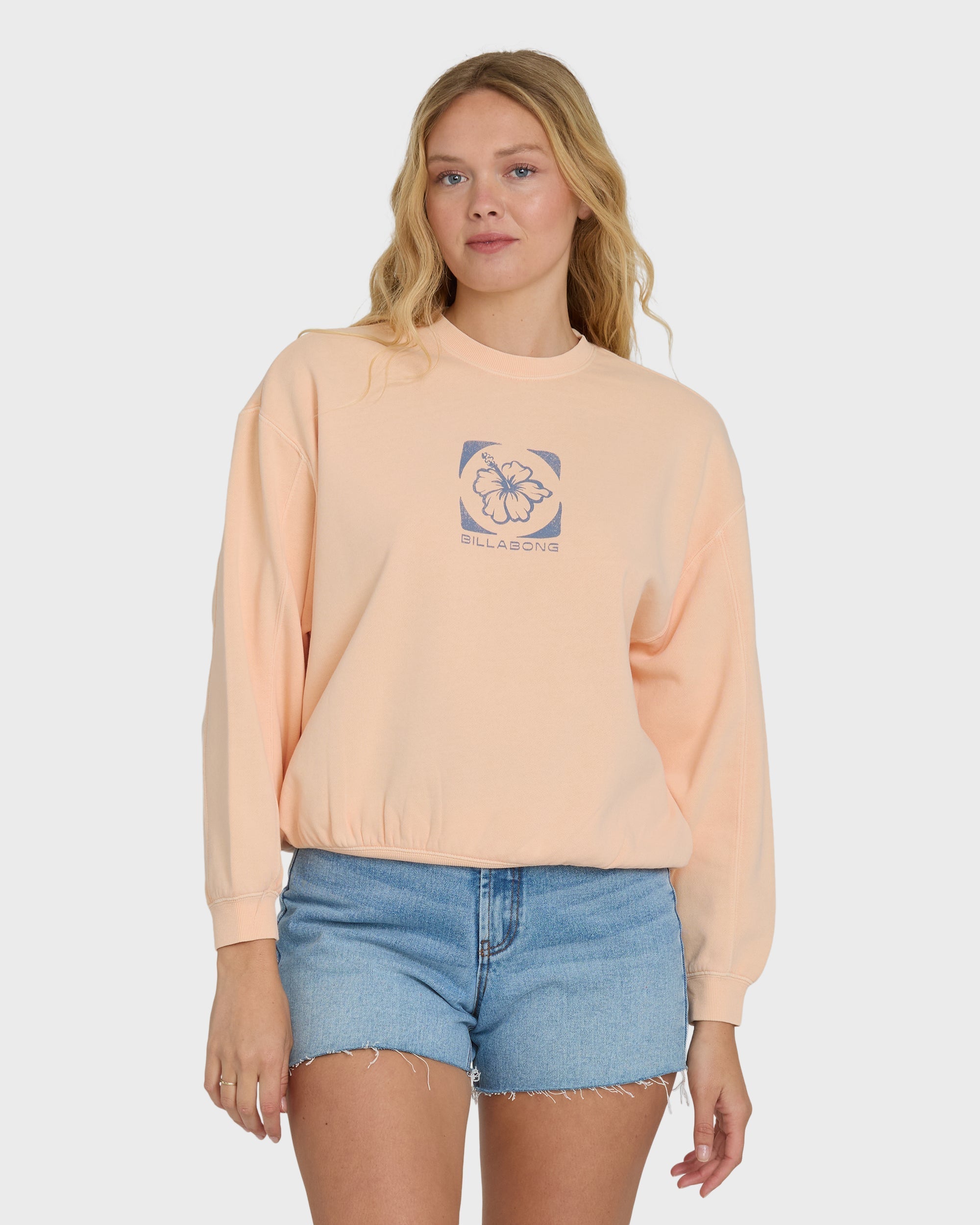 Treasure Cay Crewneck Sweatshirt - Light Peach