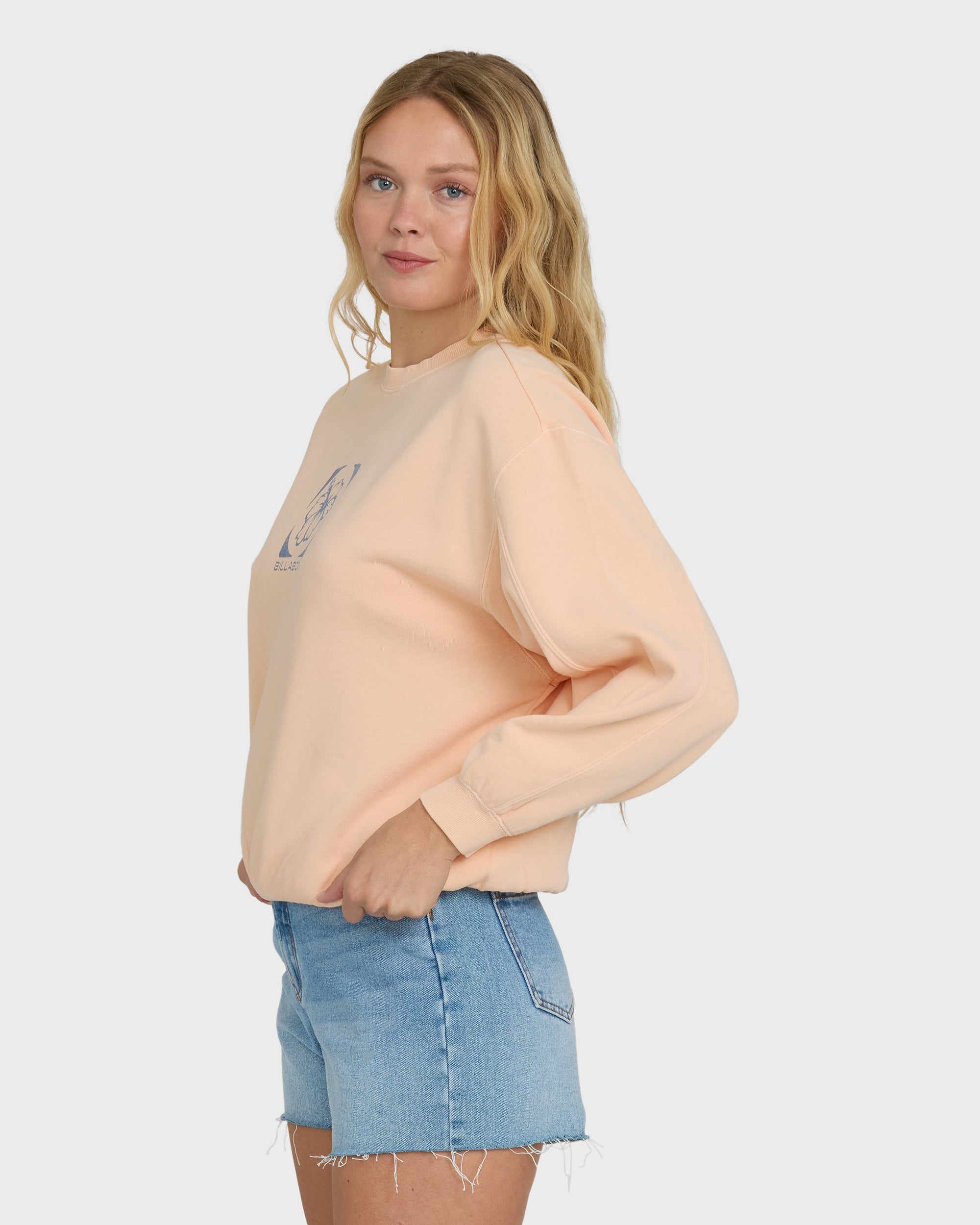 Treasure Cay Crewneck Sweatshirt - Light Peach