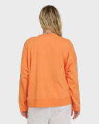 Palm Crewneck Sweatshirt - Tangerine