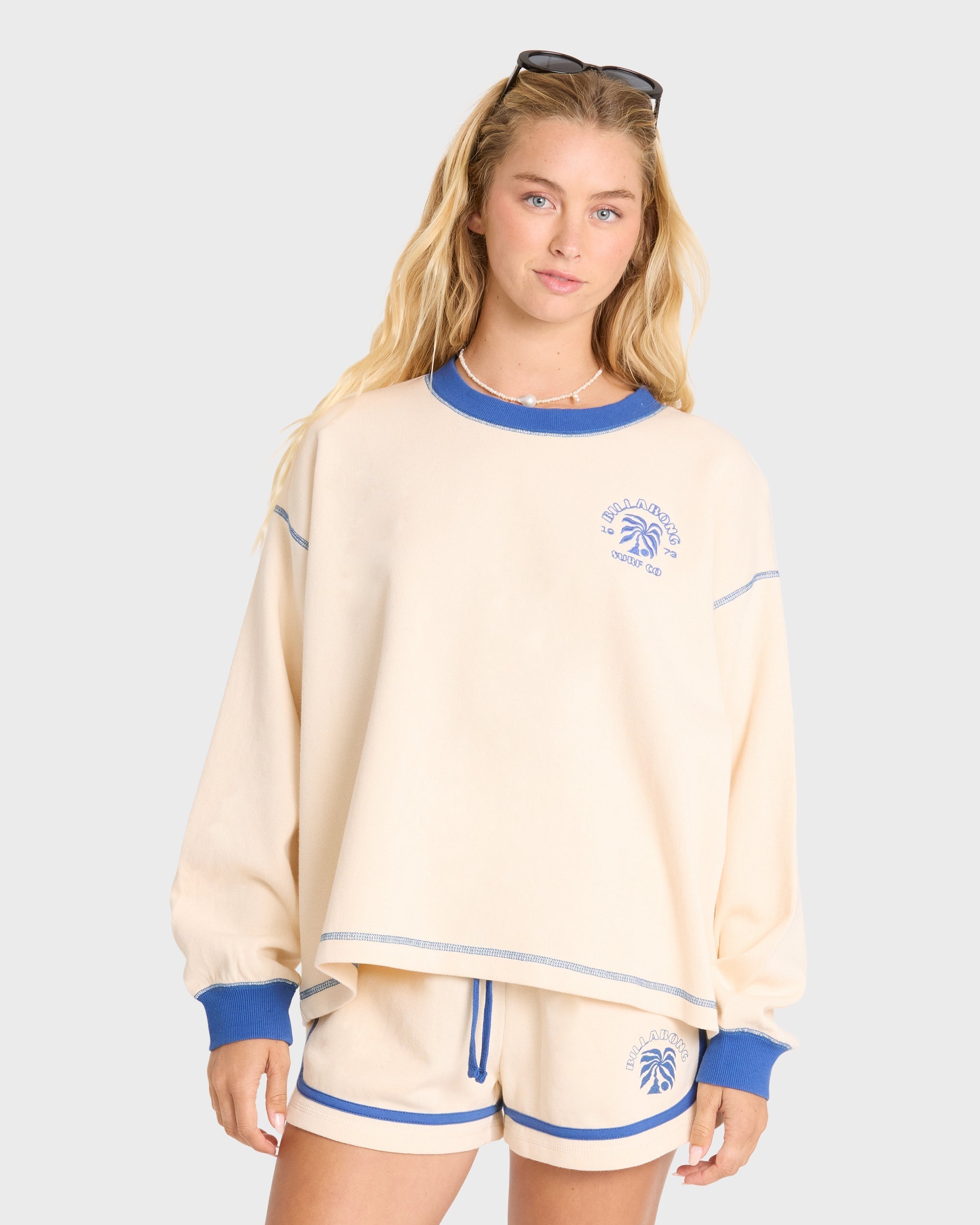 Back To It Crewneck Sweatshirt - White Cap